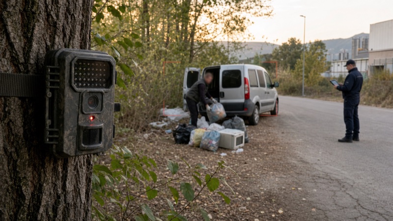 Fototrappole contro l'abbandono di rifiuti: la normativa privacy per i Comuni